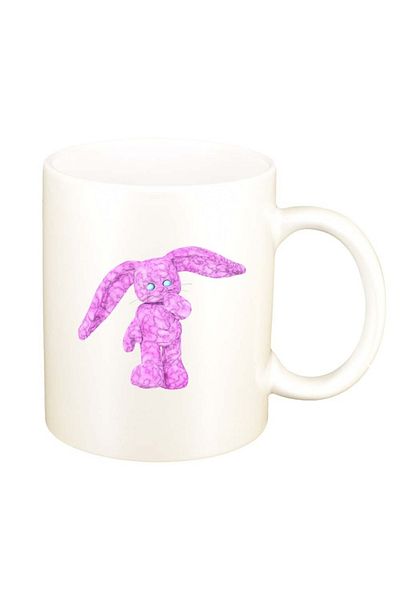 INOVATIX Cana alba personalizata, Pink Bunny, D999, INOVATIX®. 330ml