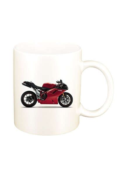INOVATIX Cana alba personalizata, personalizata, Motocicleta, sidefata alba, ...