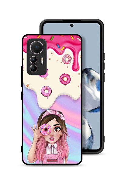 Tolwak غطاء حماية لهاتف شاومي 12 لايت يحمل صورة دونات