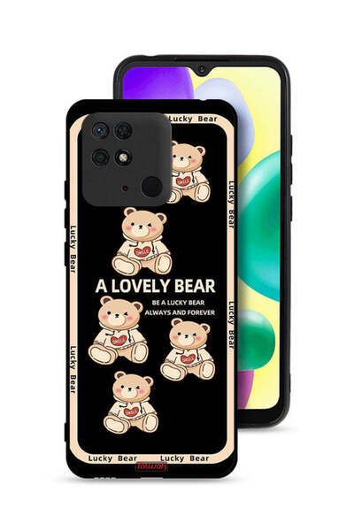 Tolwak غطاء حماية لهاتف شاومي ريدمي 10 سي - دب جميل