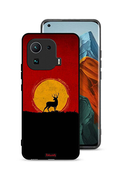 Tolwak غطاء حماية لهاتف شاومي مي 11 برو بتصميم غزال وقمر