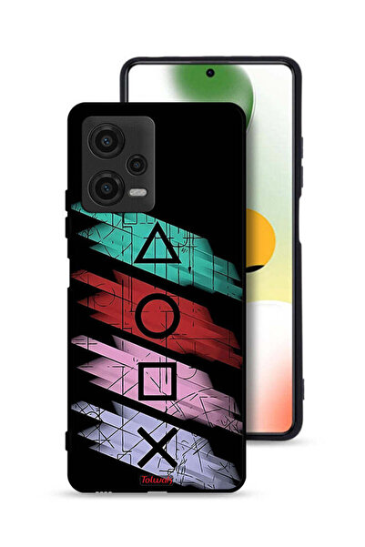 Tolwak غطاء حماية لهاتف Xiaomi Poco X5 برسومات أيقونات لعبة الحبار