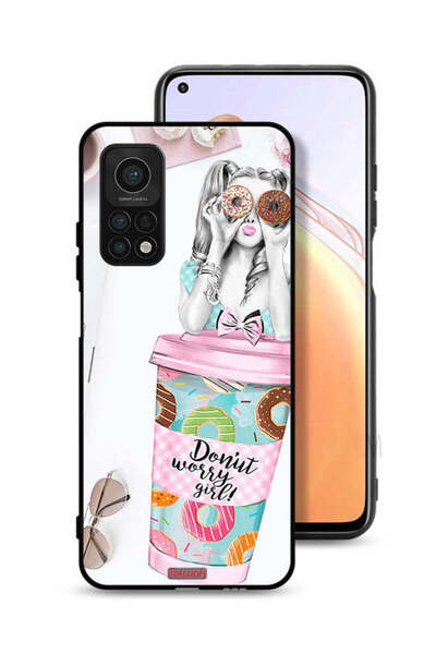 Tolwak غطاء حماية لهاتف شاومي مي 10 تي برو 5G - فتاة دونات ووري