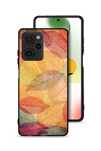 Tolwak غطاء حماية لهاتف Xiaomi Poco X5 Pro بطبعة أوراق فنية رقمية تجريدية