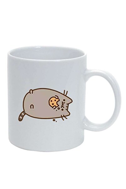 INOVATIX Cana alba personalizata, Emoji Cat, alb, D1011, INOVATIX®. 330ml