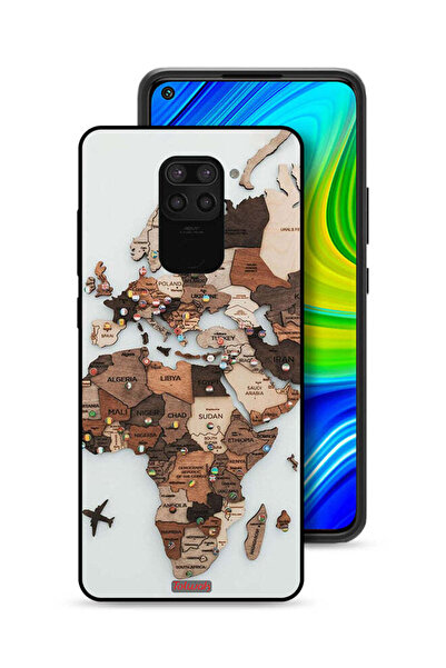 Tolwak غطاء حماية لهاتف شاومي ريدمي نوت 9 بتصميم خريطة العالم