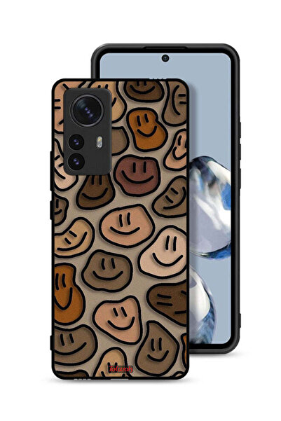 Tolwak Xiaomi 12 Protective Case Cover Smiley Faces Art
