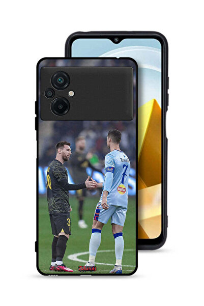 Tolwak غطاء حماية لهاتف شاومي بوكو M5 4G ميسي ورونالدو