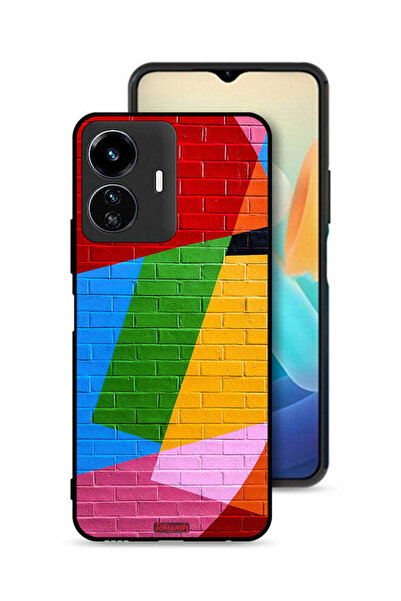 Tolwak غطاء حماية لهاتف Vivo Y77e 5G برسومات جدارية ملونة