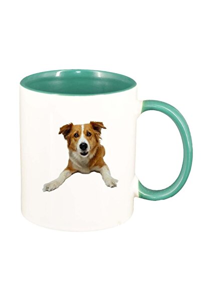 INOVATIX Băț galben personalizat, Câine, interior verde, D352, INOVATIX®. 330ml