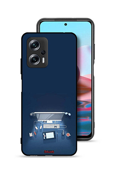 Tolwak غطاء حماية لجهاز شاومي ريدمي نوت 11T برو 5G، تصميم فني لمكتب الكمبيوتر