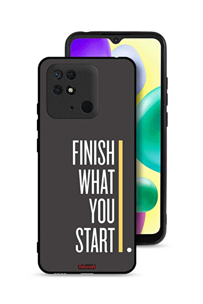 Tolwak Xiaomi Redmi 10C Protective Case Cover Finish What You Start