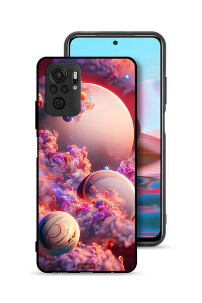Tolwak Xiaomi Redmi Note 10S Protective Case Cover Clouds Abstract Art
