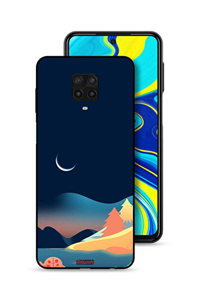Tolwak غطاء حماية لهاتف شاومي ريدمي نوت 9 برو برسومات تجريدية على شكل قمر