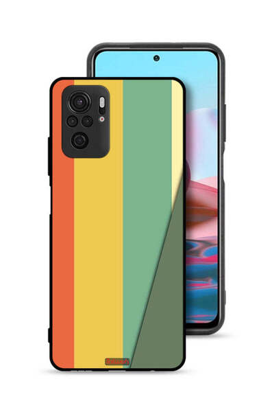 Tolwak Xiaomi Redmi Note 10 4G Protective Case Cover Simple Pattern