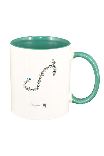 INOVATIX Cana alba personalizata, Zodiac, Taurus, interior verde, D1382, INOV...