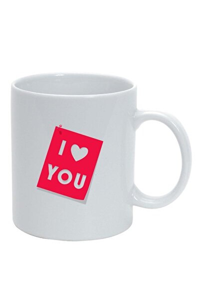 INOVATIX Cana alba personalizata, Love, alb, D393, INOVATIX®. 330ml