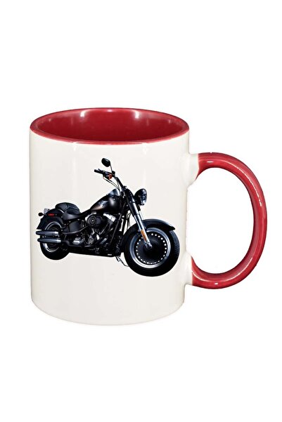 INOVATIX Cana alba personalizata, Motor, interior rosu, D48, INOVATIX®. 330ml