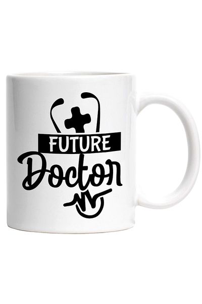 INOVATIX Personalized white mug, in English Future doctor - future doctor medic, INOVATIX®. 330ml