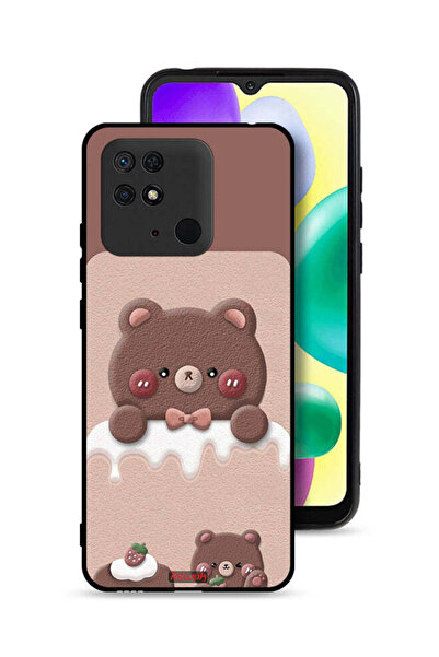 Tolwak غطاء حماية لهاتف شاومي ريدمي 10 سي - دب الفراولة