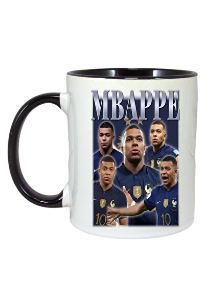 INOVATIX Cana Alba Personalizata, Mbappa Kylian Sad, Maner Si Interior Negru, ®. 330ml