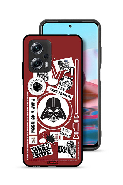 Tolwak غطاء حماية لهاتف Xiaomi Poco X4 GT ملصق "مرحبًا بكم في الجانب المظلم"