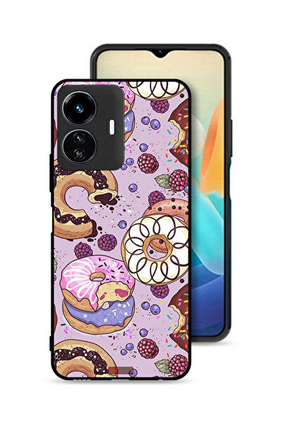 Tolwak غطاء حماية لهاتف Vivo Y77 5G برسومات دونات فنية