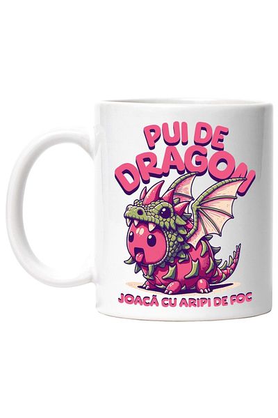 INOVATIX Personalized white mug, Dragonborn video game. Play with Wings of Fire, INOVATIX®. 330ml