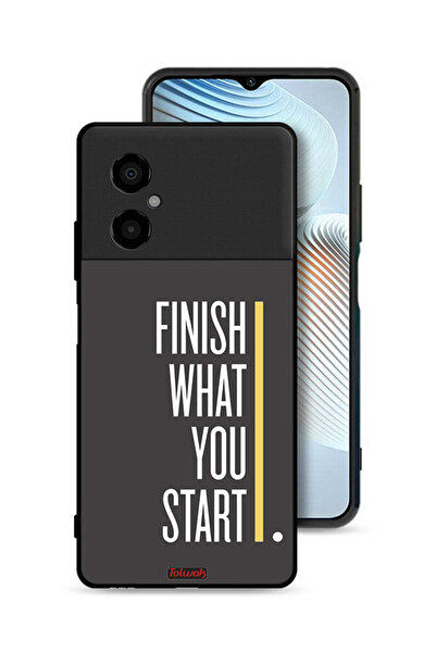 Tolwak Xiaomi Poco M4 5G Protective Case Cover Finish What You Start