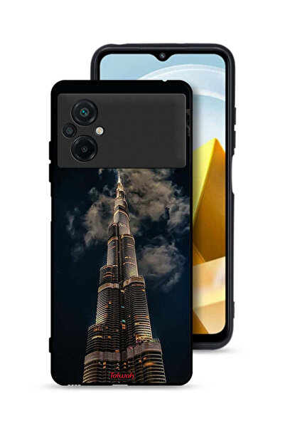 Tolwak Xiaomi Poco M5 4G Protective Case Cover Burj Khalifa In Night