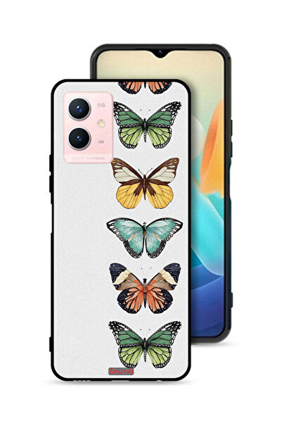 Tolwak Vivo Y33s 5G Protective Case Cover Four Butterflies