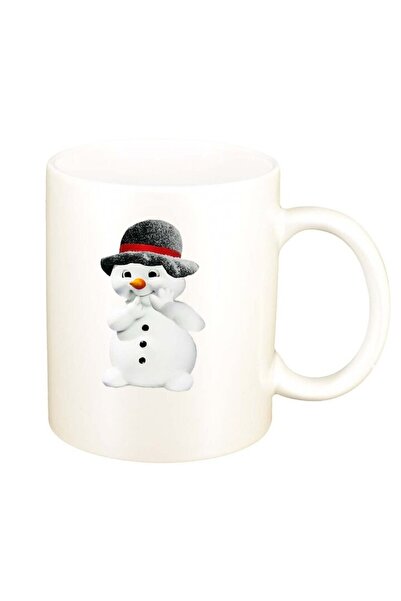 INOVATIX Персонализирана бяла чаша, Снежен човек, D213, INOVATIX®. 330 мл