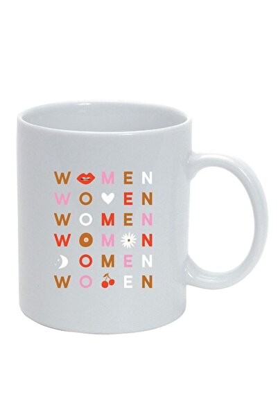 INOVATIX Персонализирана бяла чаша, дамска, бяла, D1466, INOVATIX®. 330 мл