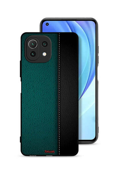 Tolwak غطاء حماية جلدي بنقشة لهاتف شاومي مي 11 لايت