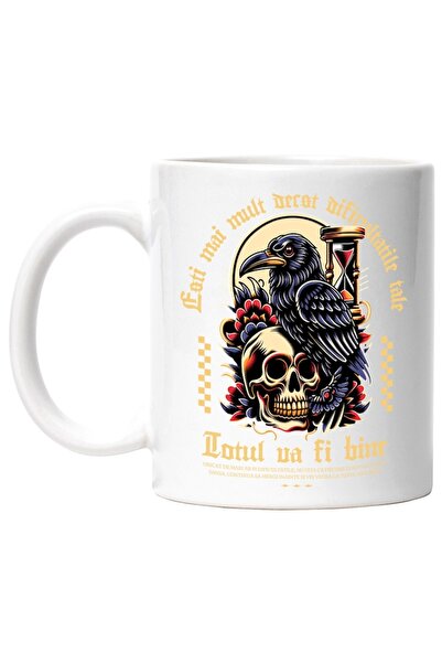 INOVATIX Cana alba personalizata, Totul va fi bine-esti mai mult decat dificu...