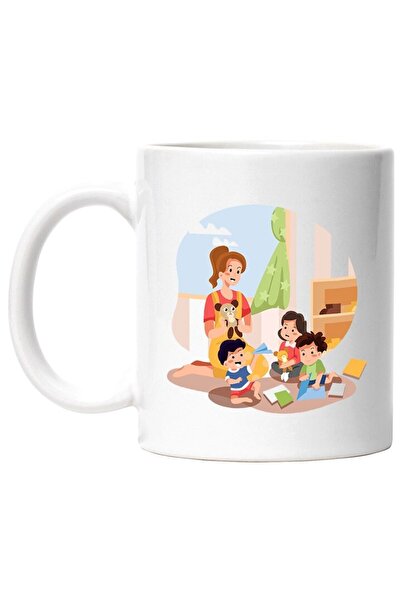 INOVATIX Cana alba personalizata, Gradinita, Copii, Educator, Jucarii, INOVATIX®. 330ml