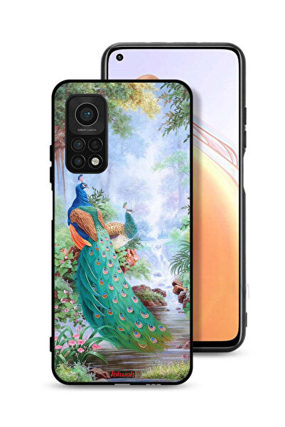 Tolwak غطاء حماية لهاتف Xiaomi Mi 10T 5G بنقشة الطاووس
