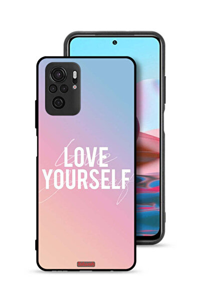 Tolwak Xiaomi Redmi Note 10S Protective Case Cover Love Yourself