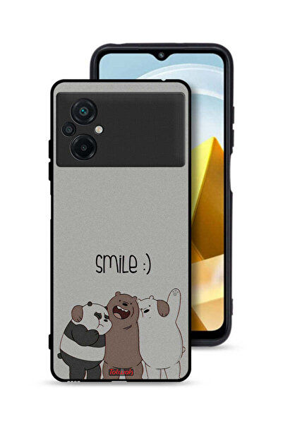 Tolwak Xiaomi Poco M5 4G Protective Case Cover Friends Smile