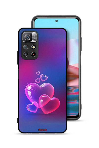 Tolwak غطاء حماية لهاتف شاومي ريدمي نوت 11S بنقشة قلوب الماء