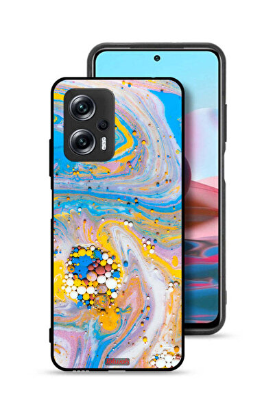 Tolwak غطاء حماية لهاتف شاومي ريدمي نوت 11T برو 5G بأحجار كريمة ملونة تجريدية