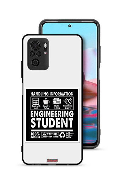 Tolwak غطاء حماية لهاتف شاومي ريدمي نوت 10S، ملصق طالب الهندسة