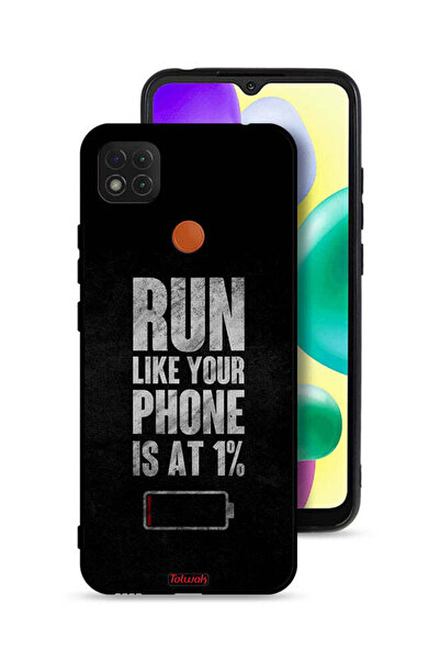 Tolwak غطاء حماية لهاتف Xiaomi Redmi 9C، اركض كما لو كان هاتفك يعمل بنسبة 1%