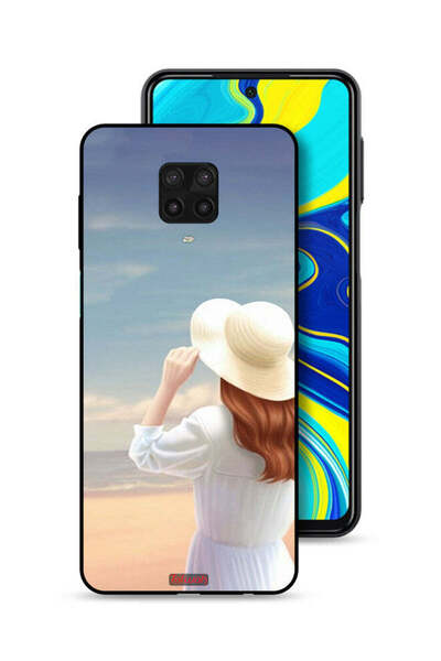 Tolwak غطاء حماية لهاتف شاومي ريدمي نوت 9 برو، قبعة فتاة واقفة