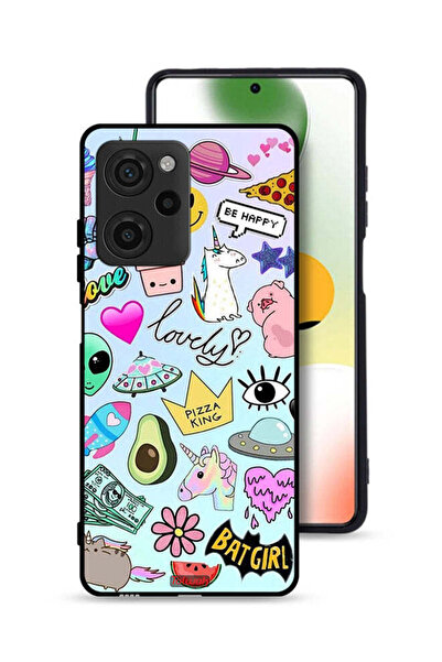 Tolwak غطاء حماية لهاتف Xiaomi Poco X5 Pro بملصقات جميلة