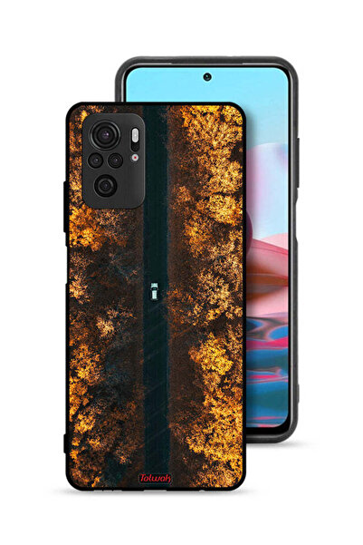 Tolwak غطاء حماية لهاتف شاومي ريدمي نوت 10S، طريق في أشجار الخريف
