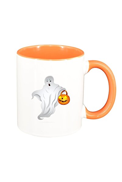 INOVATIX Cana alba personalizata, Ghost, interior portocaliu, D370, INOVATIX®...