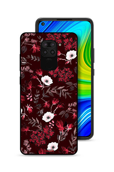 Tolwak غطاء حماية لهاتف شاومي ريدمي نوت 9 بنقشة زهور صغيرة وأوراق استوائية
