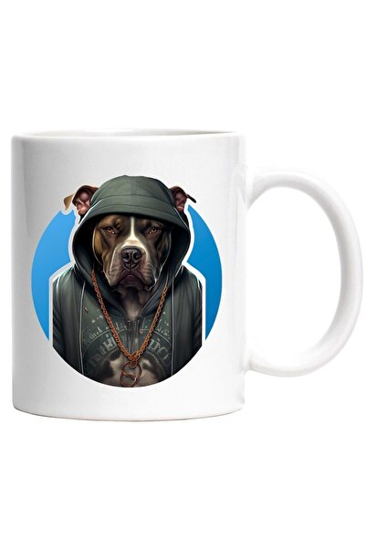 INOVATIX Cana alba personalizata, Pit Bull American, Catel, Hanorac, Jacheta, Lant, INOVATIX®. 330ml