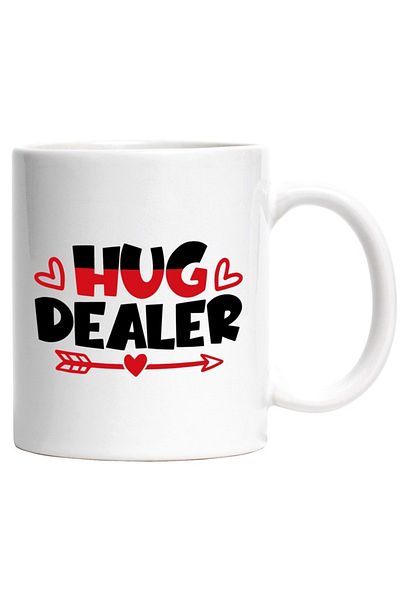 INOVATIX Personalized white mug, for those who give hugs, INOVATIX®. 330ml